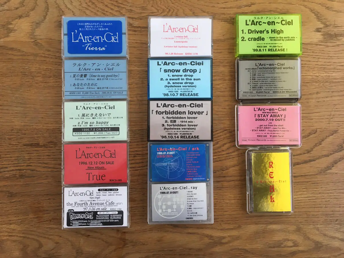 宅配買取】L'Arc-en-Ciel、90s～2000年の見本盤カセットテープを大阪府
