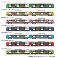 ヒロアカ」デクたちが7色の静鉄電車とコラボ♪ ラッピング電車の運行や
