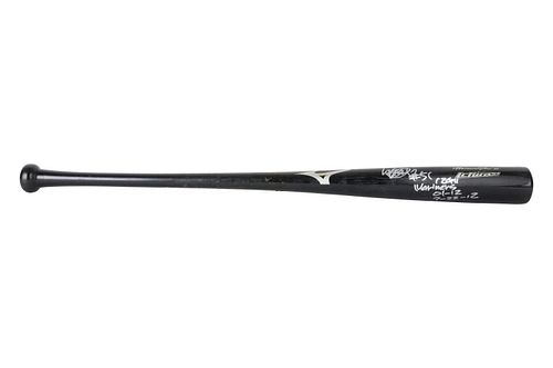 2012 Ichiro Suzuki Game Used, Signed & Inscribed Mizuno Bat