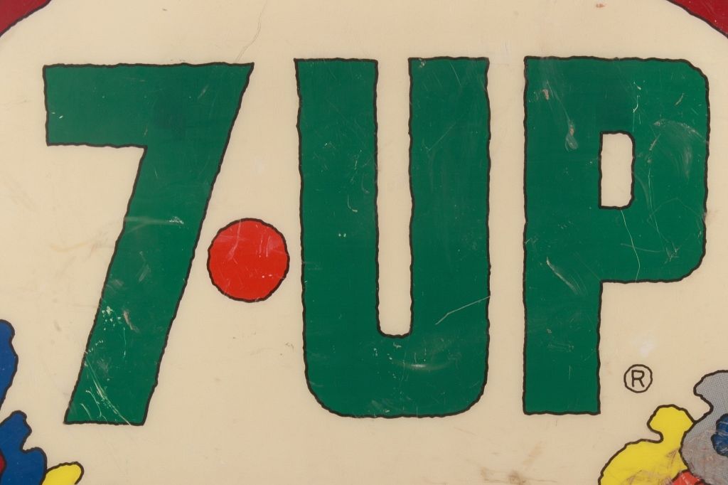 Original 7Up Sign Design by Peter Max c. 1970's sold at auction on