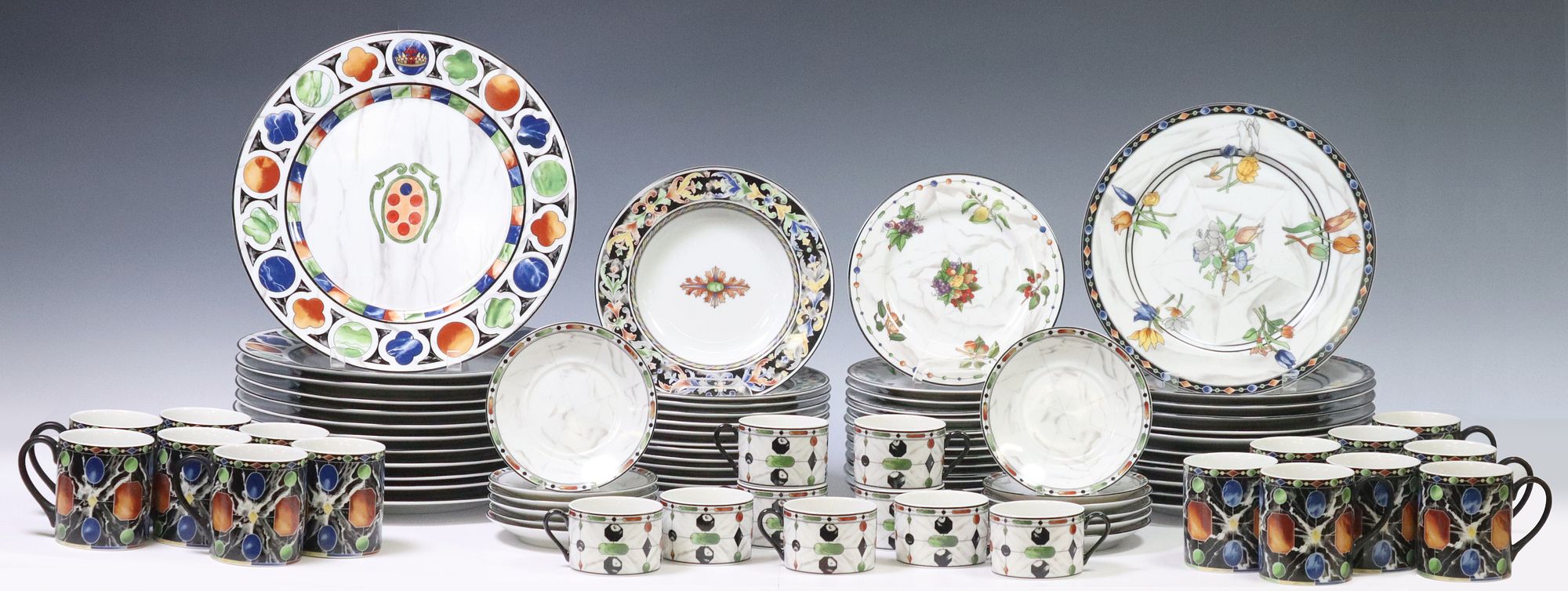 88) EMILIO BERGAMIN (B.1937) FOR TAITU 'FIRENZE' PARTIAL DINNER