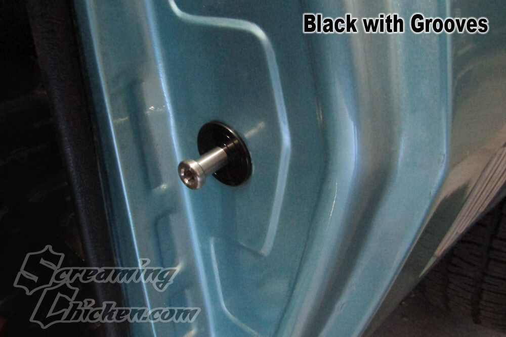 1967-69 Camaro/Firebird Stainless Door Strikers – Screaming Chicken
