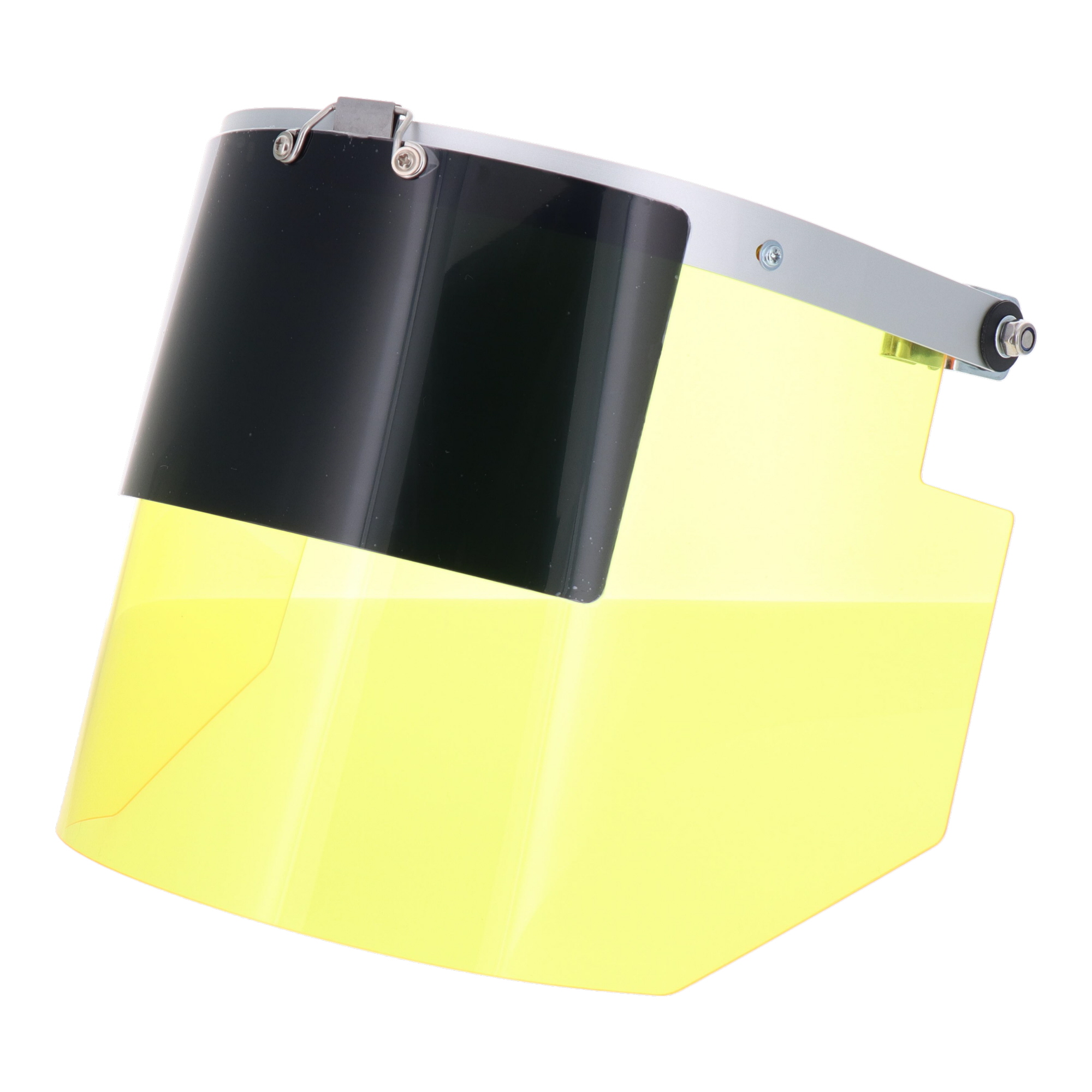 DT-HFSW-YW 安全・保護用品 防災面 フェイスシールド ヘルメット取付型