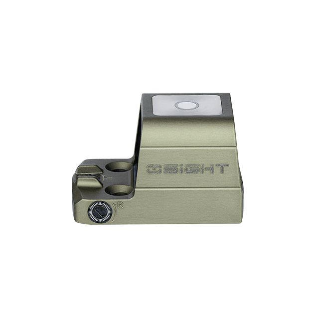 Osight S Olive Green: Enclosed aspherical optic with multi-reticle