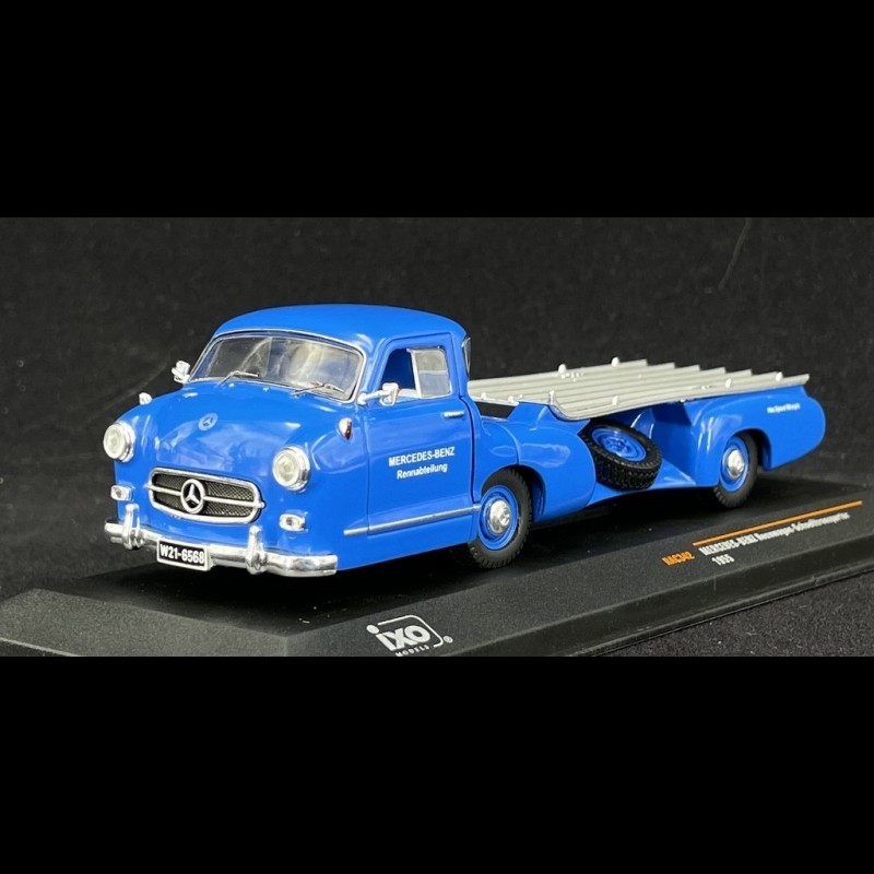 Mercedes-Benz racing car transporter 1955 Blue Wonder 1/43 - Ixo