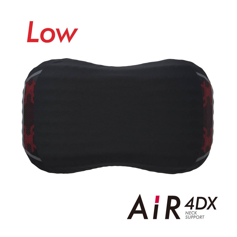 エアー4DX] ピロー （低め）62×38×11cm レッド（低め） 側地