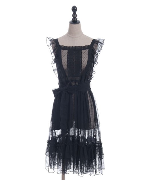 ドットチュールエプロン | 大人衣料 | axes femme online shop