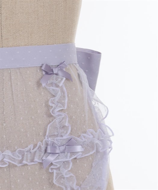 ドットチュールハーフエプロン | axes femme online shop