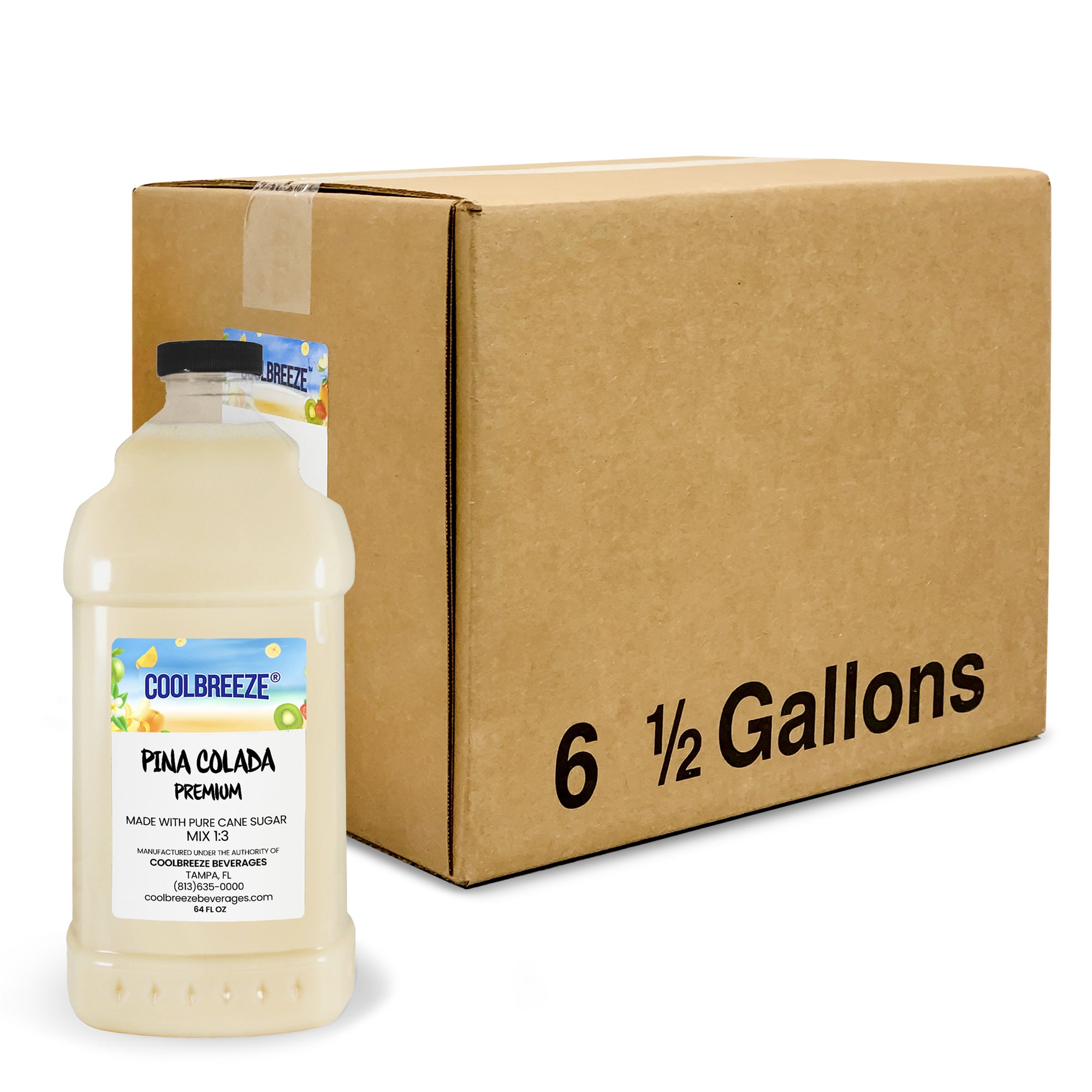 Coolbreeze Premium Piña Colada Frozen Drink Mix (Vegan, GF) 1/2 Gallon