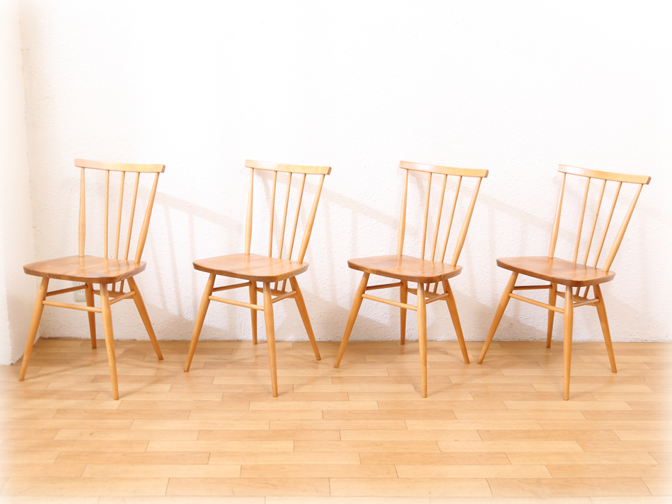 アーコールERCOL No391 オールパーパスウィンザーチェア4脚セット