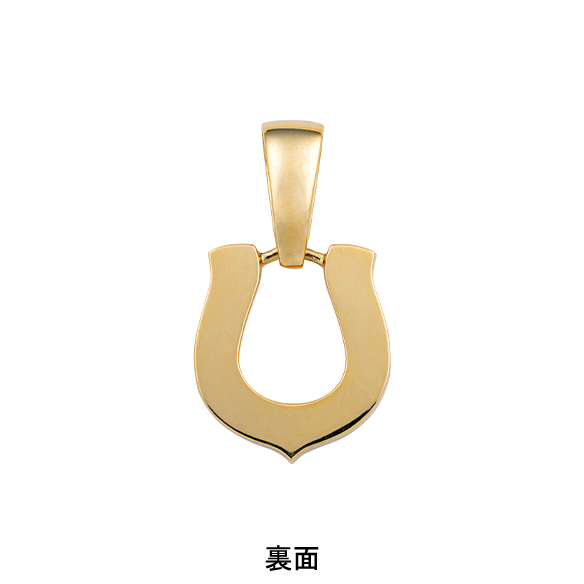 K18イエローゴールド ダイヤモンド ペンダントトップ（馬蹄モチーフ