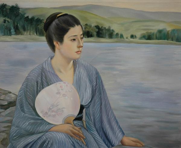 楽天市場】油絵 黒田清輝の名作「鉄砲百合」 ma424 : 絵画制作専門