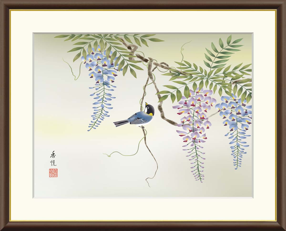 楽天市場】10年保証 名画 油絵 山茶花 西尾香悦 手彩仕上 高精細巧芸画