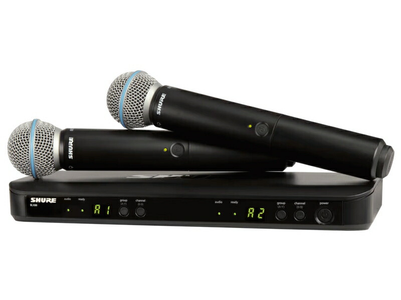 楽天市場】Shure BLX288/SM58 ワイヤレスマイク 2本セット