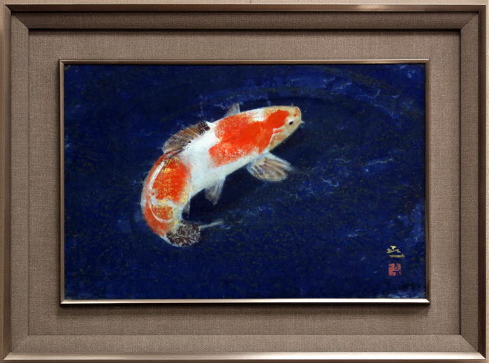 楽天市場】川村憲邦『遊鯉』日本画 F10（10号）【中古】 : 内田画廊