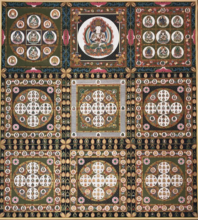 楽天市場】◇六道輪廻図（Wheel of Life）/タンカ／仏画／曼荼羅