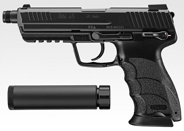 楽天市場】東京マルイ ガスブローバック HK45 タクティカル ブラック
