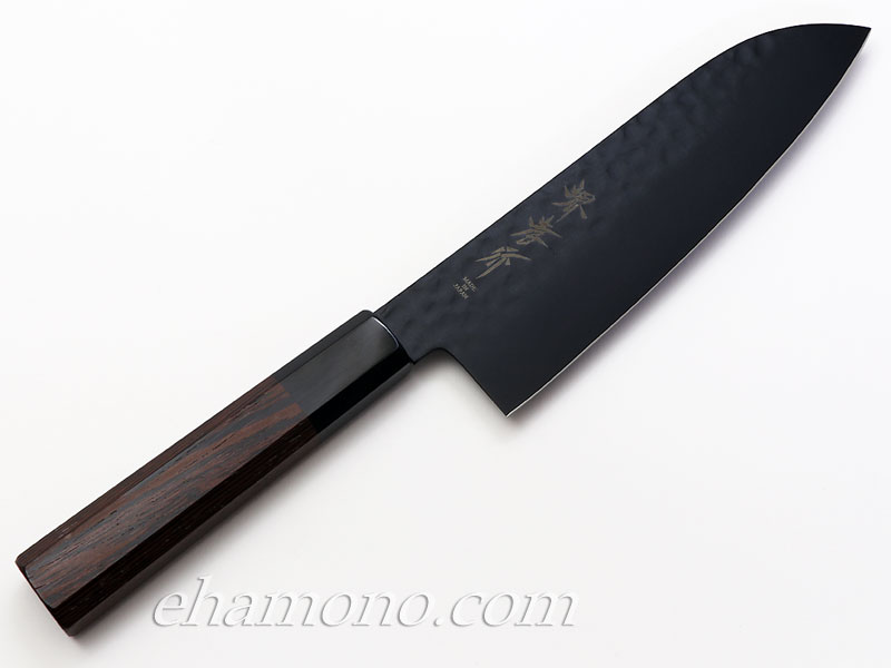 楽天市場】堺孝行 黒影 剣型（切付型）牛刀190 V金10号鎚目フッ素加工