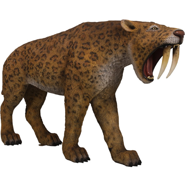 楽天市場】FRP恐竜オブジェ サーベルタイガー Smilodon - Saber