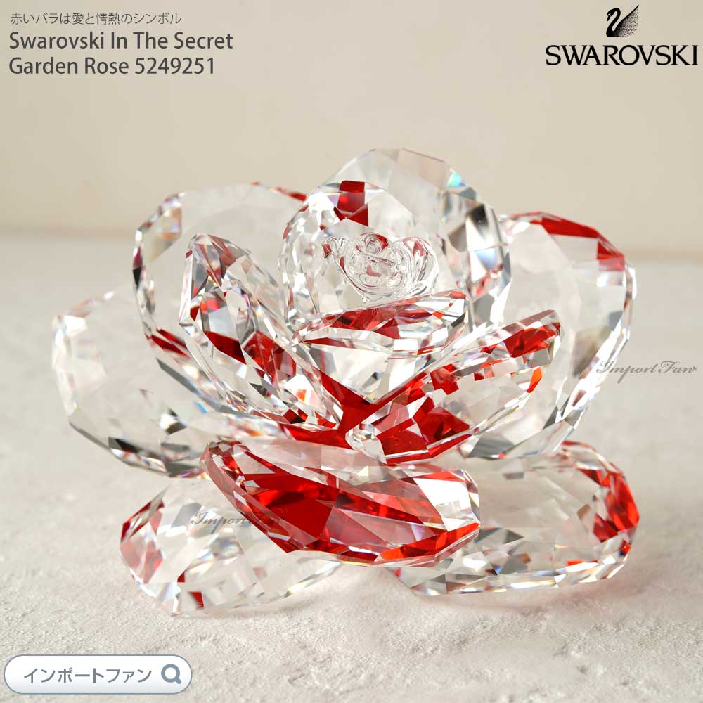 楽天市場】スワロフスキー バラ レッドローズ 花 5254323 Swarovski