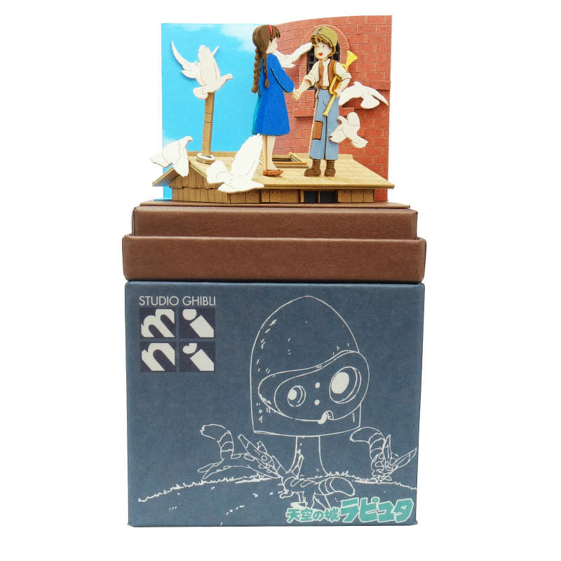 楽天市場】スタジオジブリmini 天空の城ラピュタ 【逃げるシータと