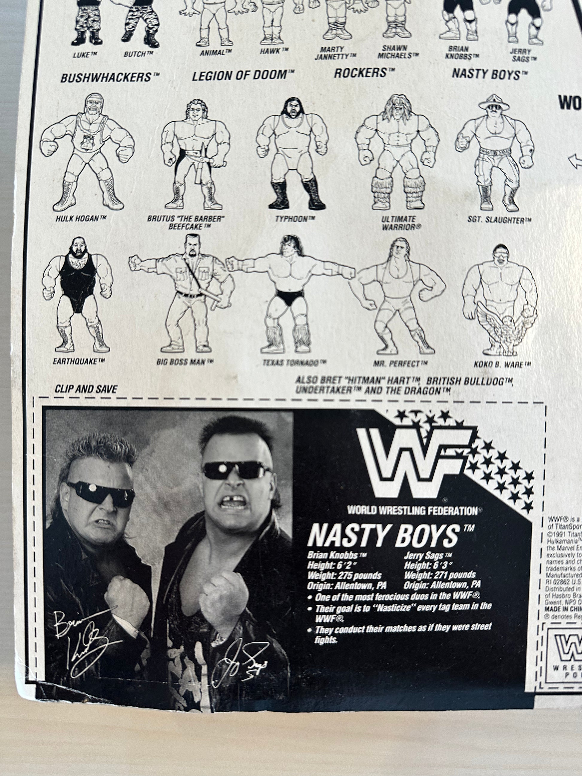 Nasty Boys Series 2 WWF Hasbro – retrofigure