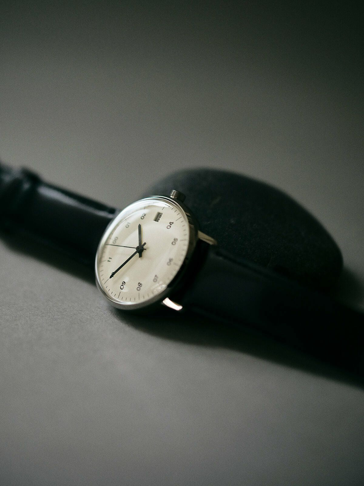sazare SK02［No.02.01.00BK SS SILVER MIRROR FINISH / WHITE DIAL