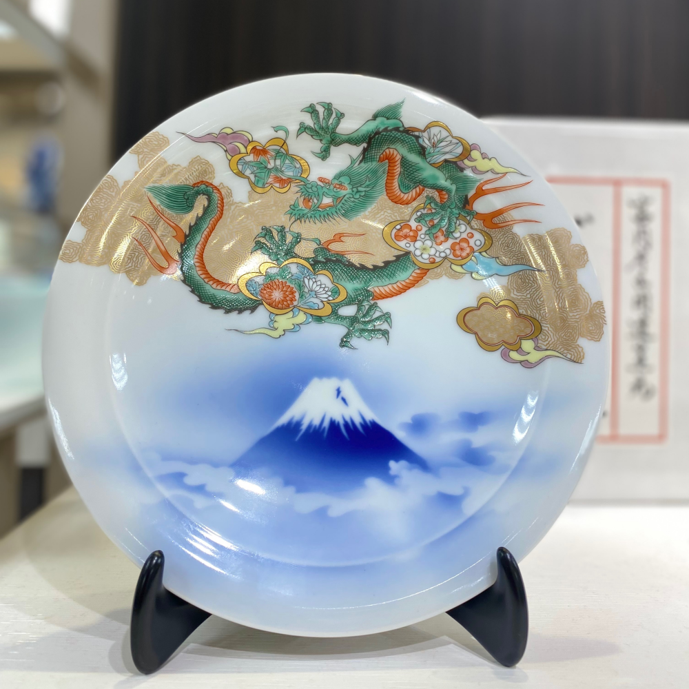 古伊万里 染付 呉須 天舞鶴紋 江戸時代 大皿 九谷焼・輪島塗り好きにも