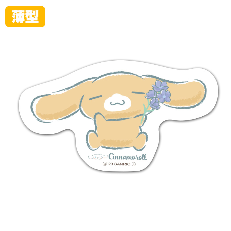 sanrio（サンリオ） 薄型ダイカットマグネットステッカー シナモロール