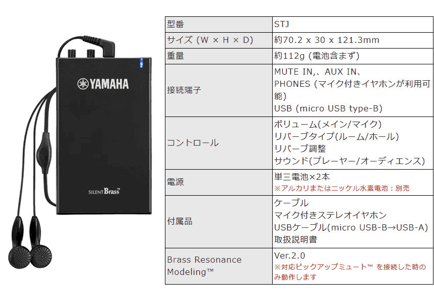 YAMAHA（ヤマハ） iPhoneで録音できるセット / YAMAHA SILENT BRASS