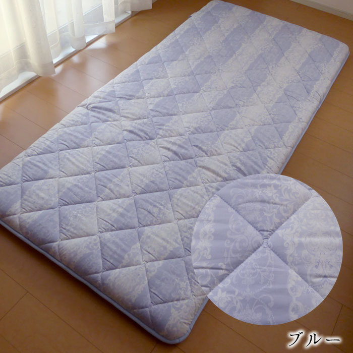 日本製 羊毛混敷き布団 セミダブル 120×210cm 3層固綿 敷きふとん 硬め