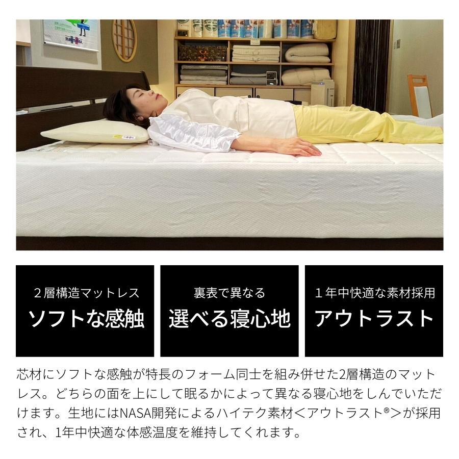 magniflex（マニフレックス） クイーン T-75 マットレス 二層構造 厚み