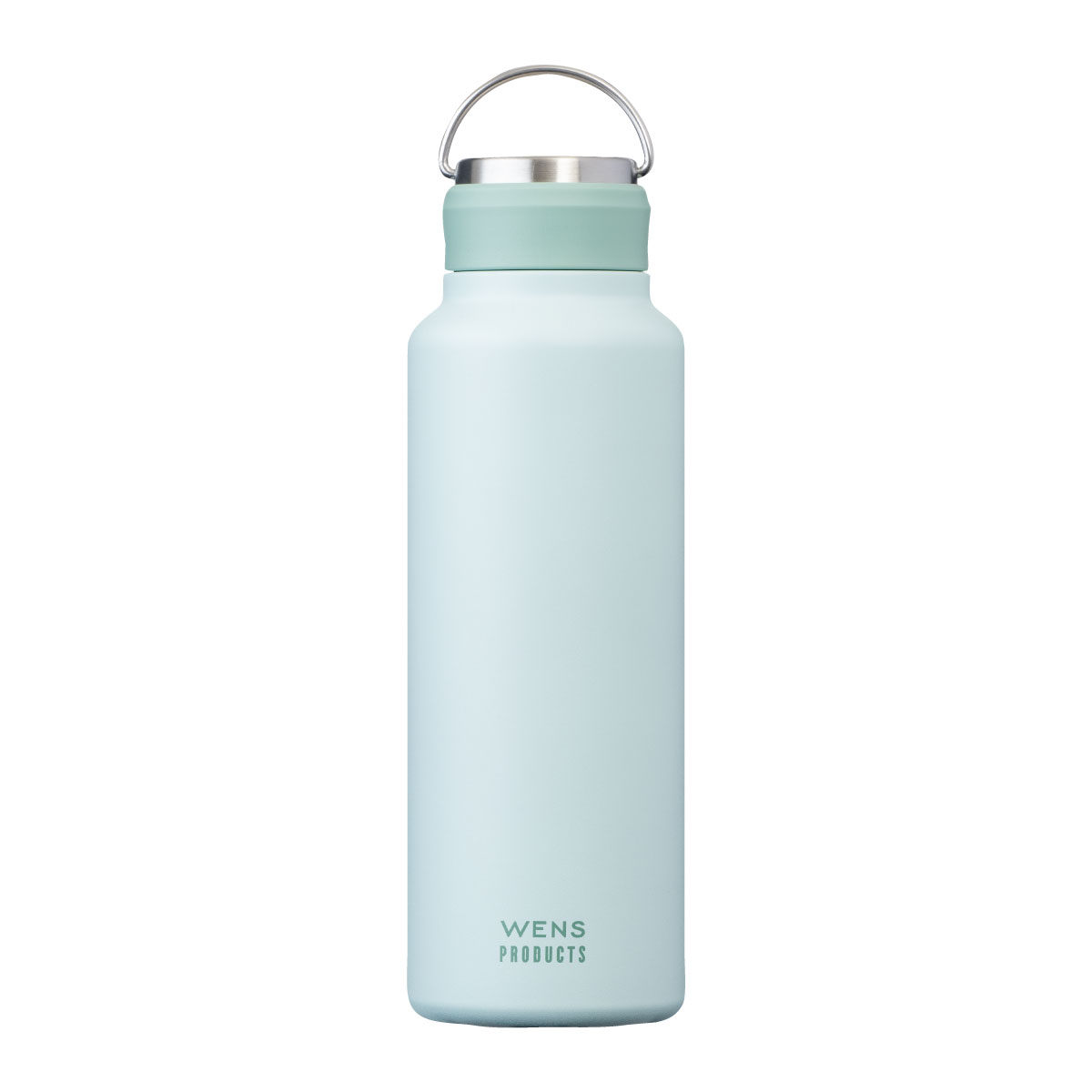 WENS 水筒 1000ml 保温 保冷 ステンレス ハンドル付き シームレス