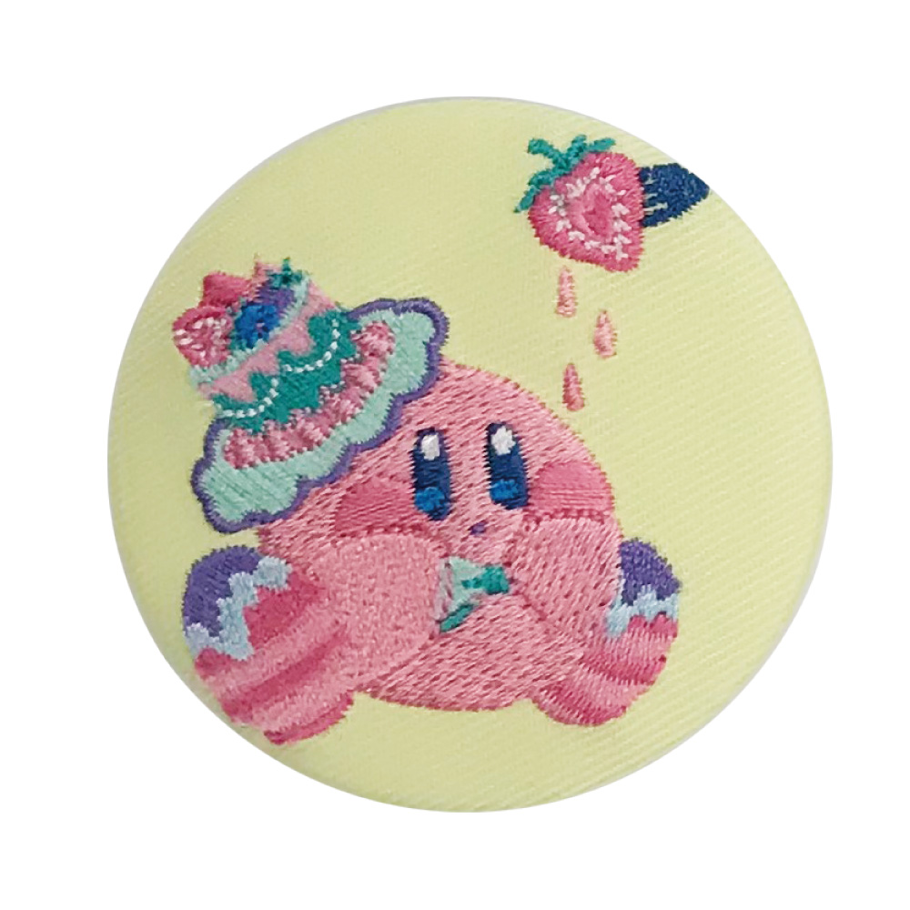 刺繍缶バッジ Kirby × Kayo Horaguchi 星のカービィ 缶バッジ