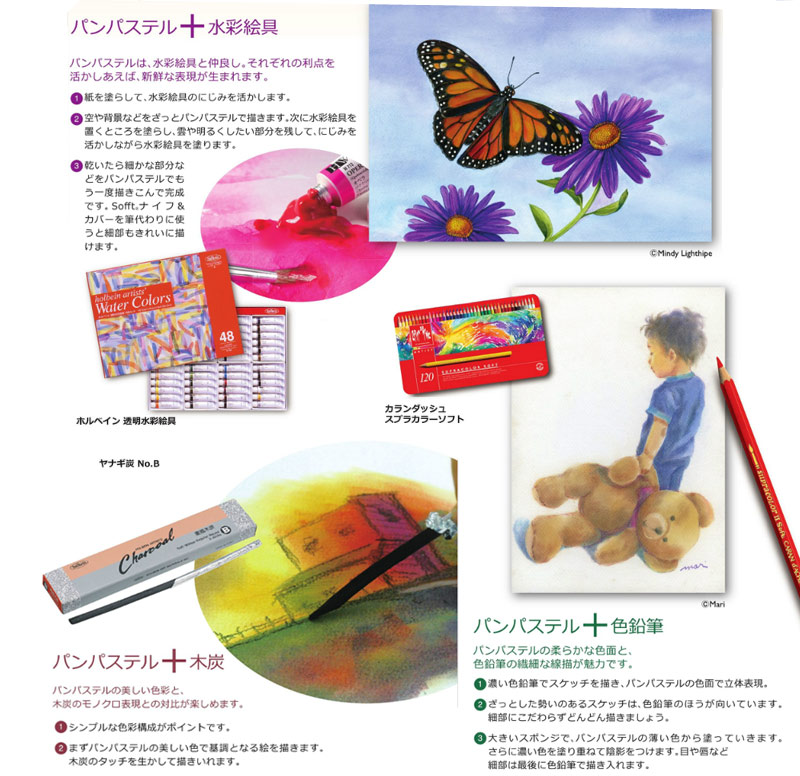 ホルベイン パンパステル 80色セット 専用ツール付 : 陶芸.com e-画材