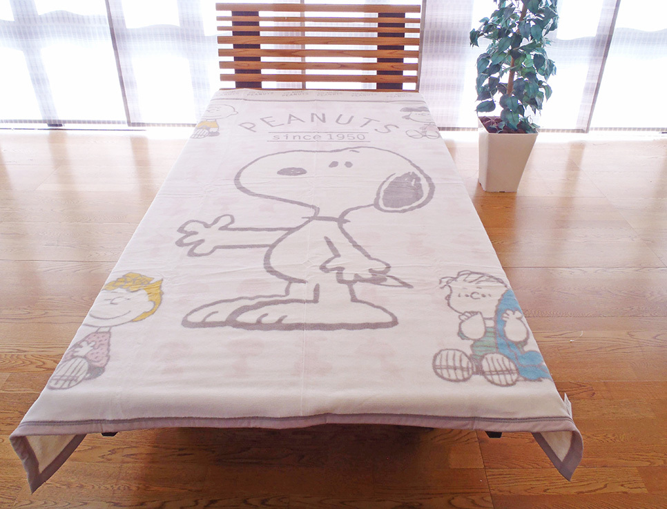 西川（nishikawa） スヌーピー綿毛布 コットンケット SNOOPY毛布