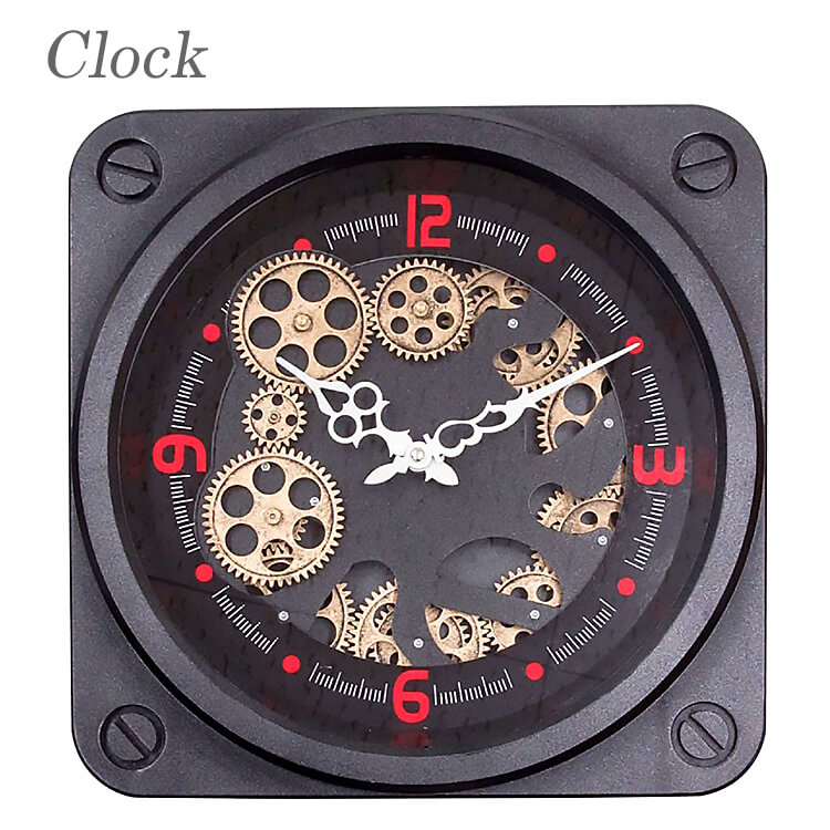 欠品中 壁掛け時計 おしゃれ 掛け時計 時計 clock 歯車 gearclock