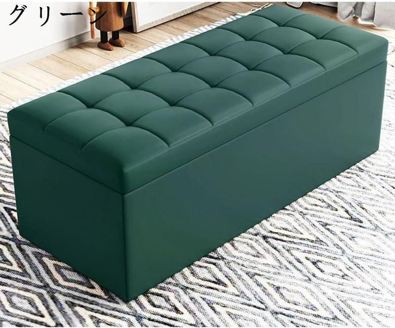 収納 ベンチソファー スツール ブラック ベンチ 40*40*40cm ボックス 2