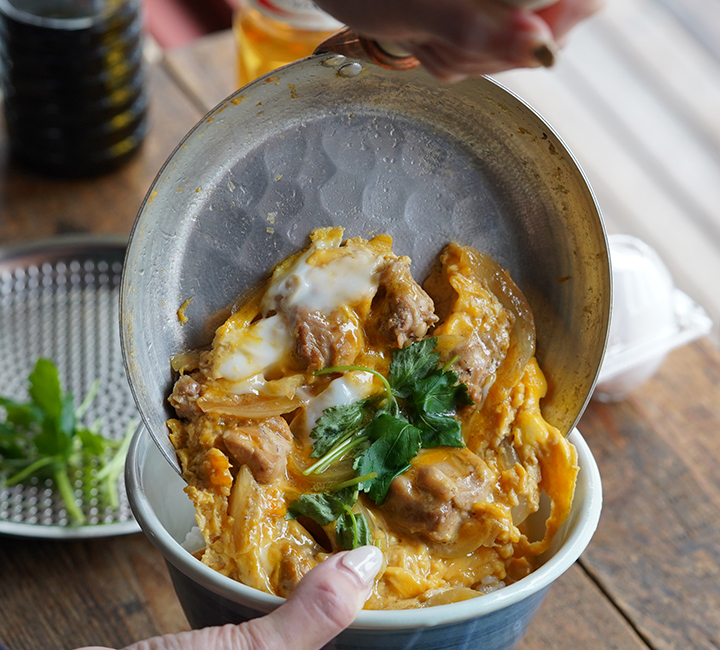 中村銅器製作所 銅親子鍋 深型 銅製 親子鍋 立柄 丼鍋 親子丼 かつ丼