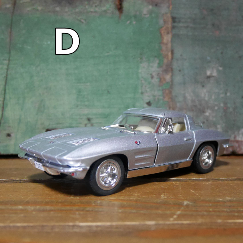 シボレー コルベット スティングレイ 1/36 プルバックミニカー 1963