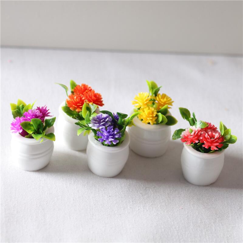 送料無料 ミニチュア 雑貨 プランターの花 ドールハウス キット
