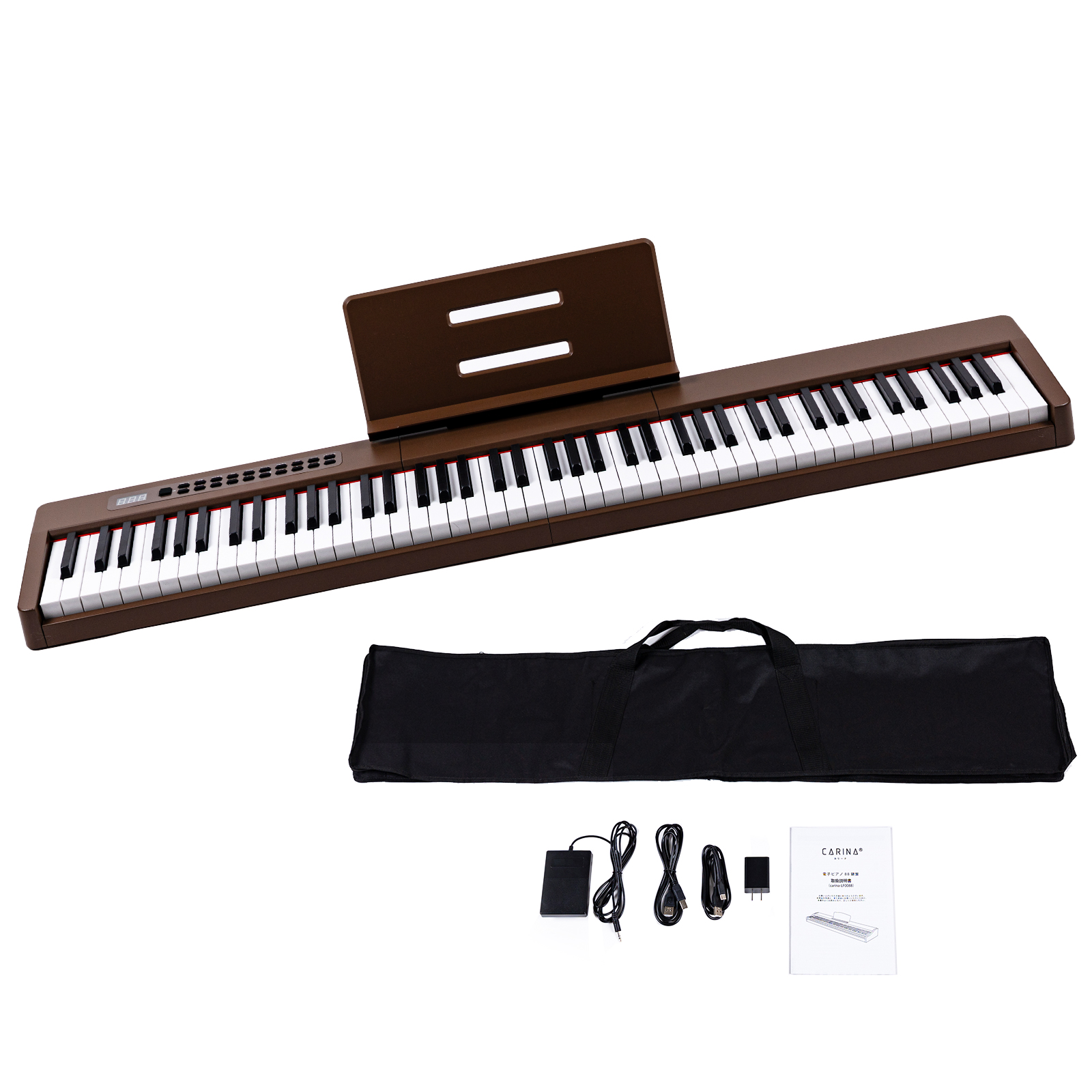 5カラー】電子ピアノ 88鍵盤 スリムボディ 充電可能 dream音源 MIDI