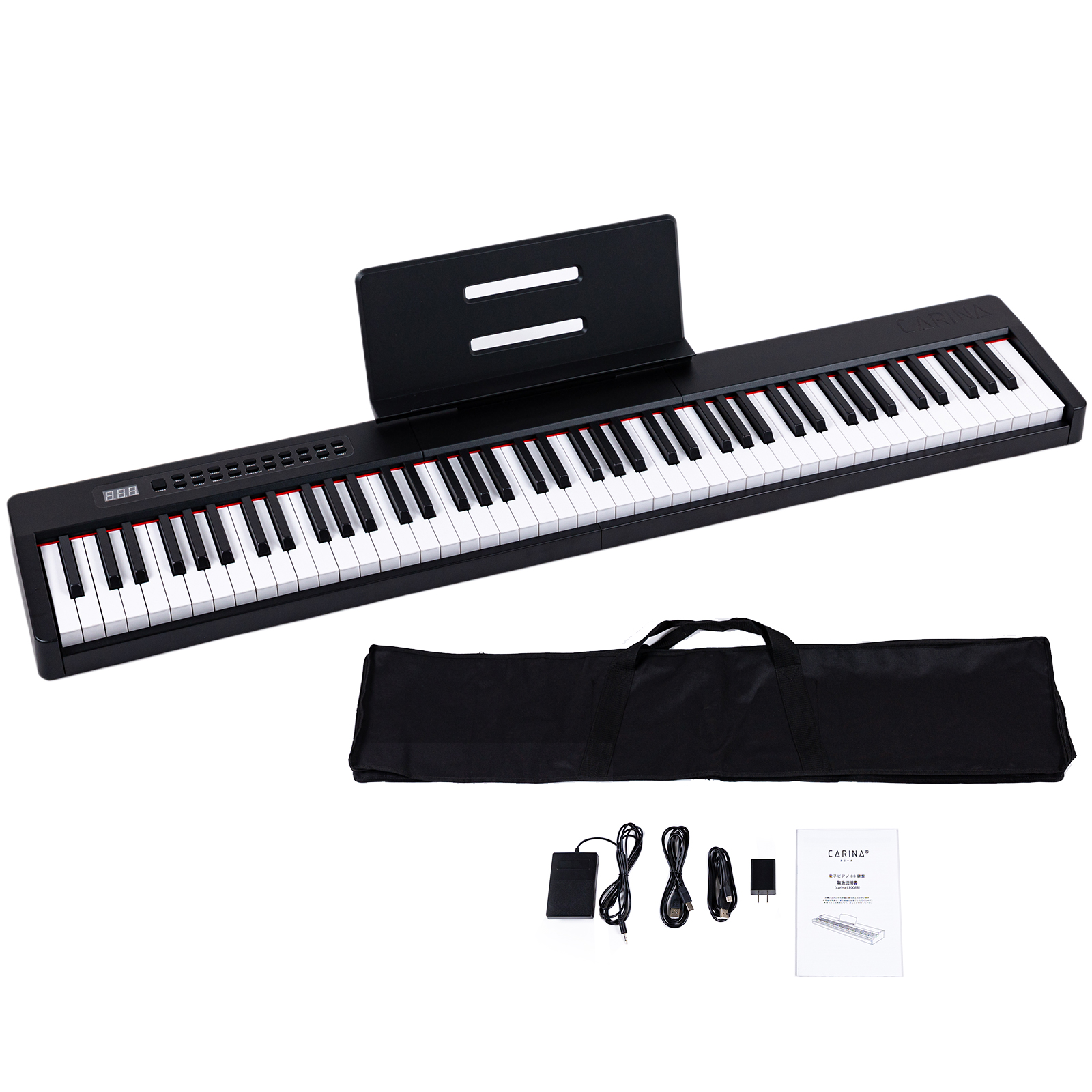 5カラー】電子ピアノ 88鍵盤 スリムボディ 充電可能 dream音源 MIDI