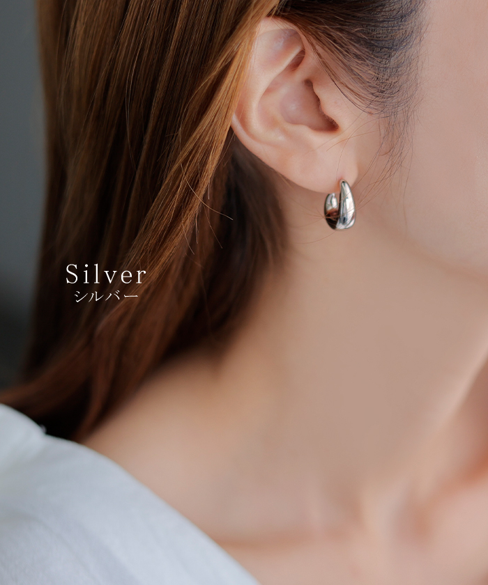 HUG.U（ハグユー） ピアス サージカルステンレス アクセサリー フープ
