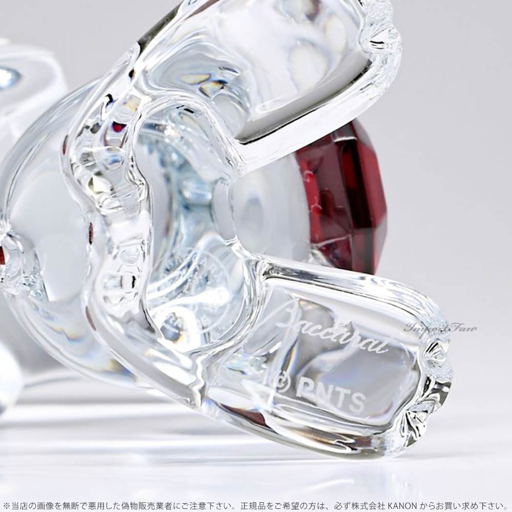 バカラ（Baccarat） スヌーピー レッドオクトゴン クリア クリスタル