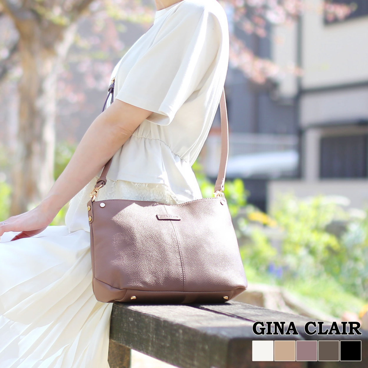 sankyo shokai（三京商会） 本革 バッグ フォーマル レディース GINA