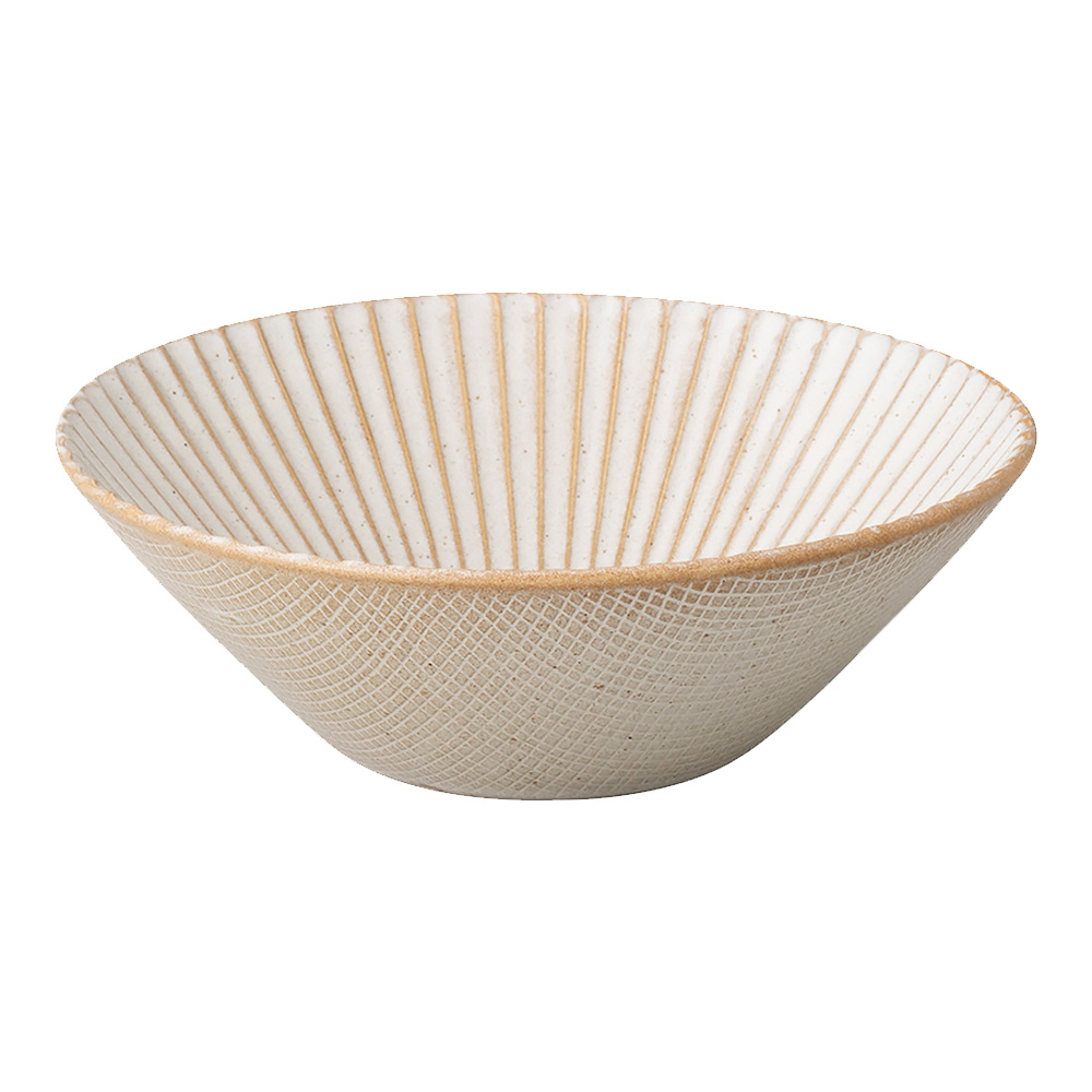 華蝶扇 選べる2色 中鉢 17.4cm 600cc 日本製 美濃焼 陶器 和食器