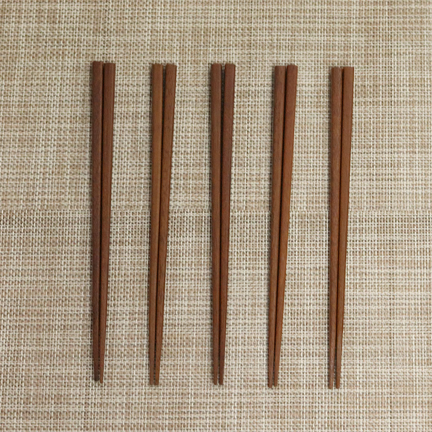 食洗機対応 木製 箸 セット 木製箸 5膳セット 四方箸 八角箸 月香 目