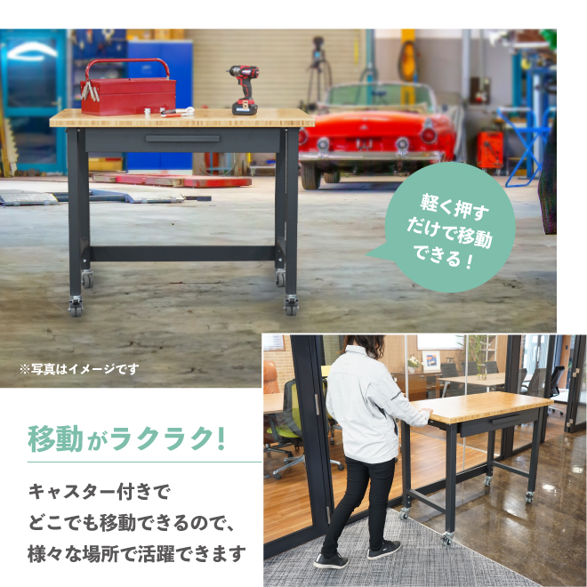 KIKAIYA（キカイヤ） 作業台 業務用 200kg W1220×D610×H945mm ワーク