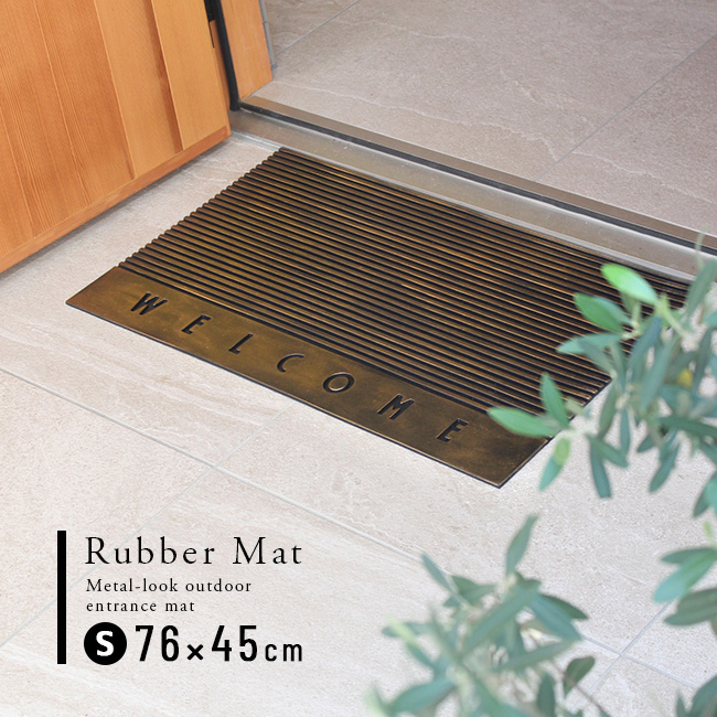 WELCOMEマット Lサイズ 91×50.5cm(玄関マット 屋外 ウェルカム マット